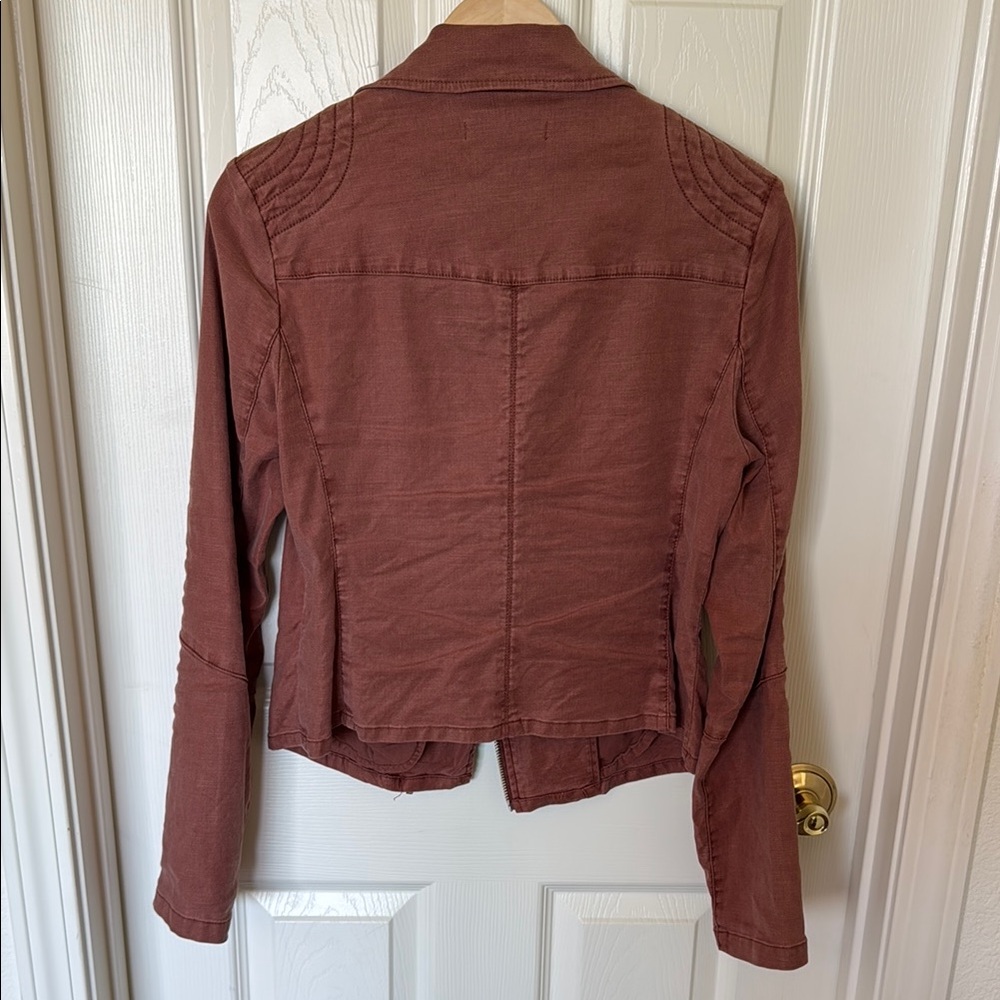 Level 99 Rust Color Moto Jacket - Picture 7 of 7